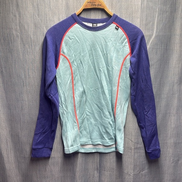 🇺🇸 Helly Hansen Blue and Purple Long Sleeve Shirt size large - Picture 7 of 8